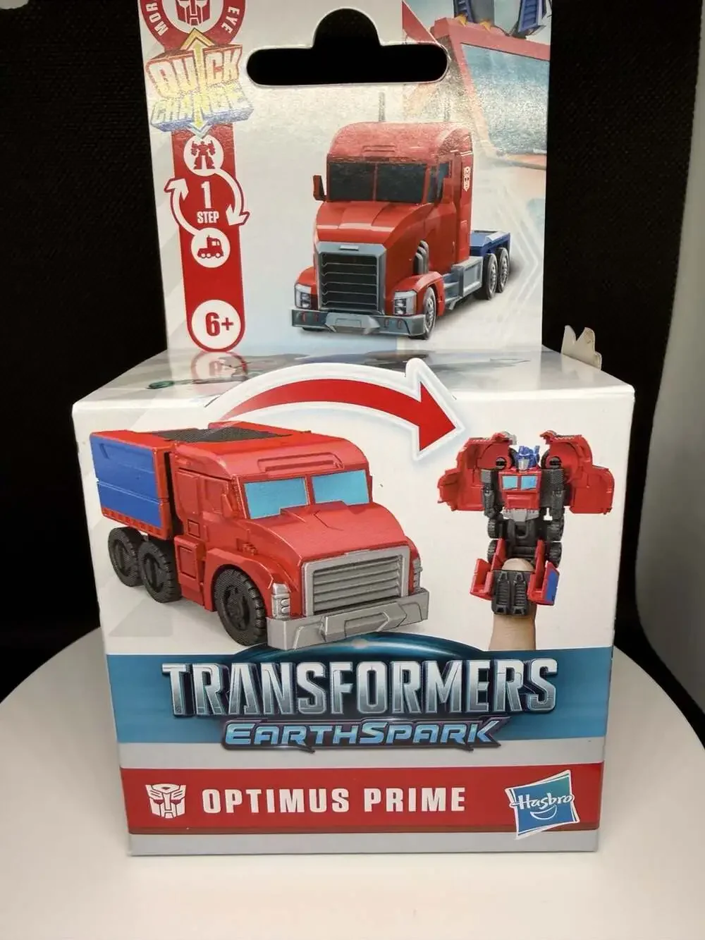 Transformers EarthSpark Optimus Prime 1-Step Quick Change Action Figure